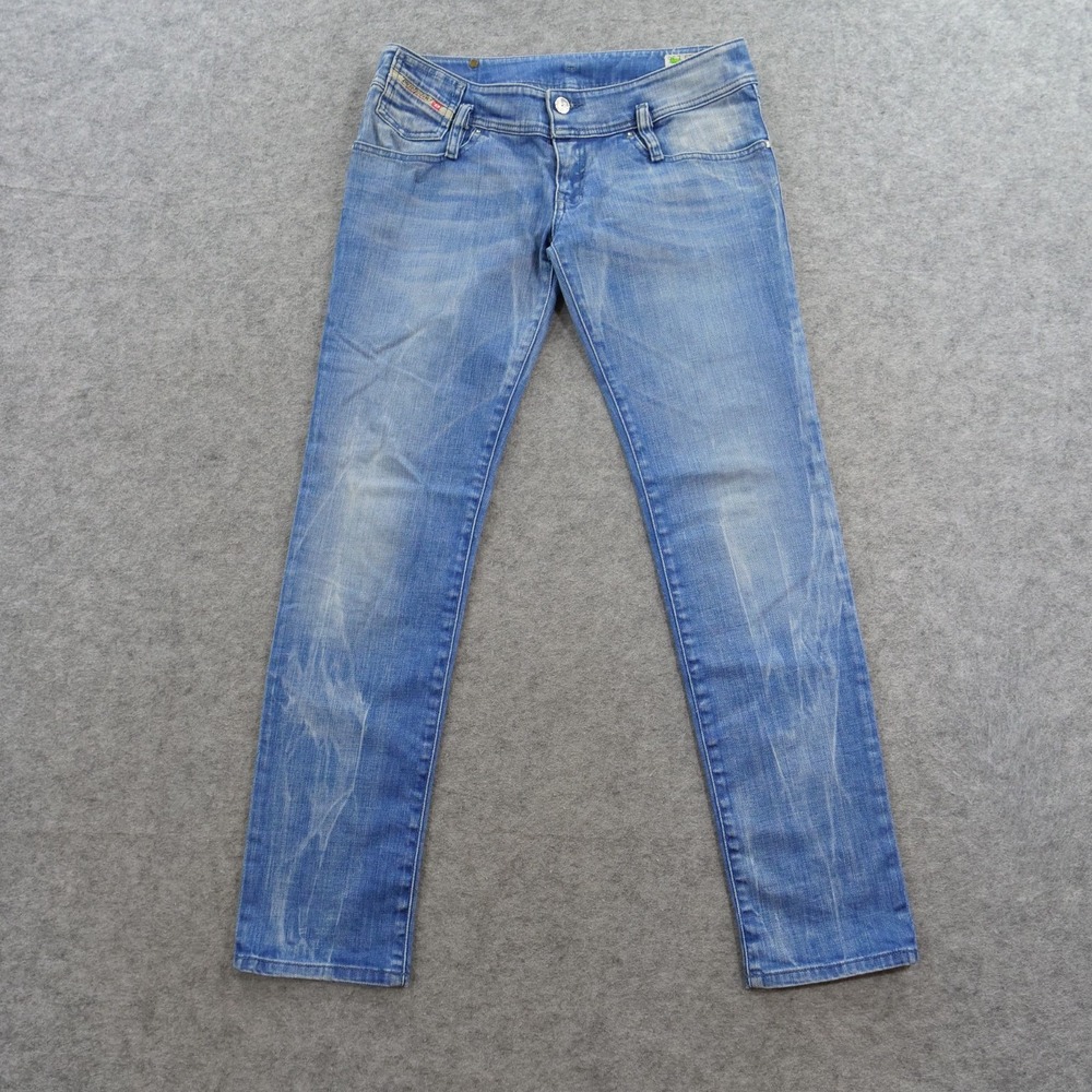 Diesel Jeans Womens 29 Blue Matic Slim Tapered Stretch Denim Wash 008N4